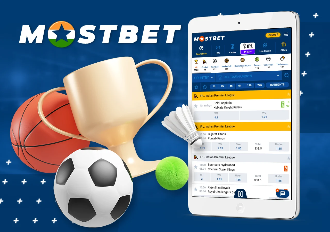 Forty sports disciplines are available for betting at Mostbet