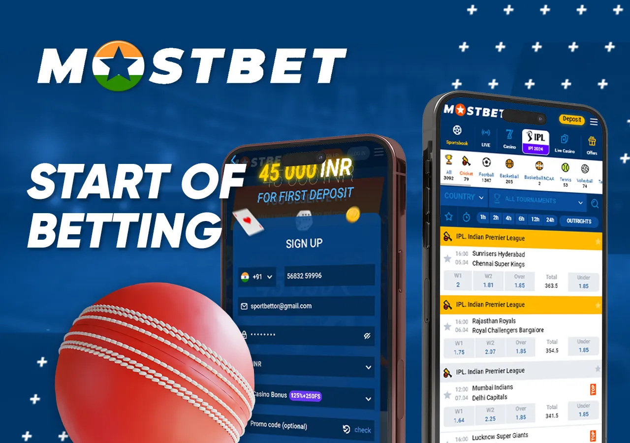 Detailed instructions on how to register to start betting